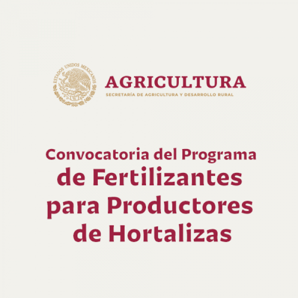Convocatoria del Programa de Fertilizantes para Productores de Hortalizas